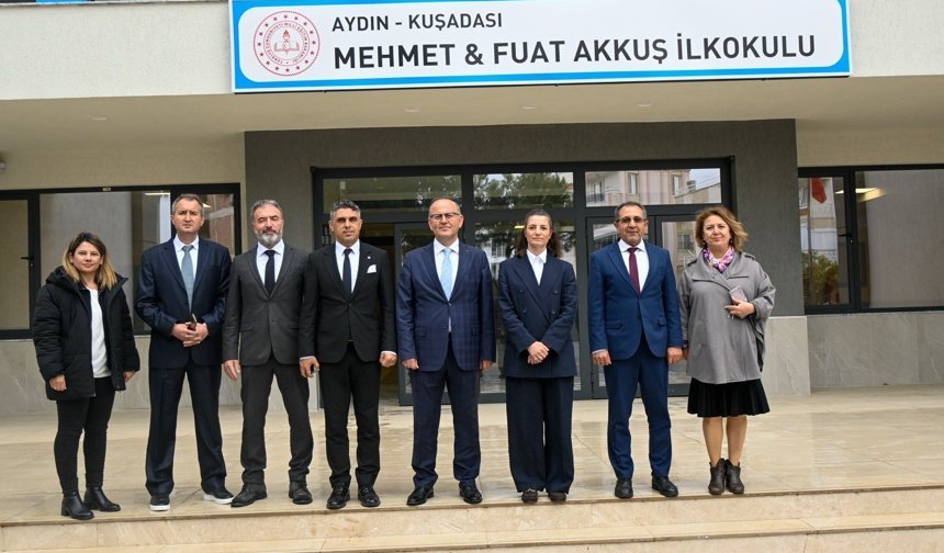 Hayırsever katkısıyla yapılan okulda son durum değerlendirildi