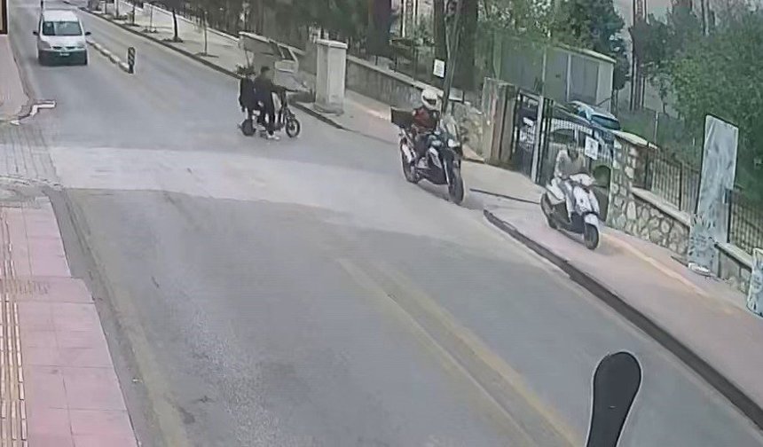 Kaldırımdan kaçtı, 500 bin liradan oldu