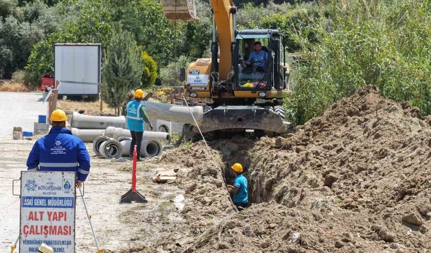 Aydın Büyükşehir'den Davutlar'da altyapı yatırımı