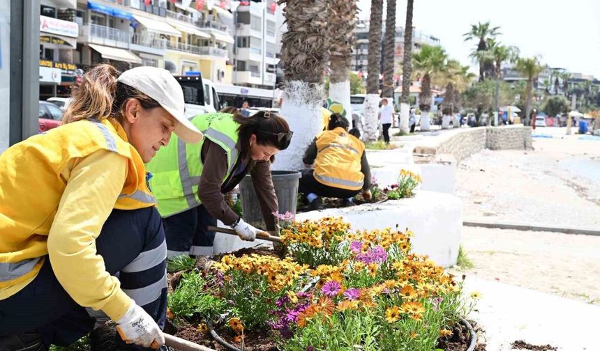 Aydın Büyükşehir'den, Kuşadası'nda bakım ve temizlik çalışması