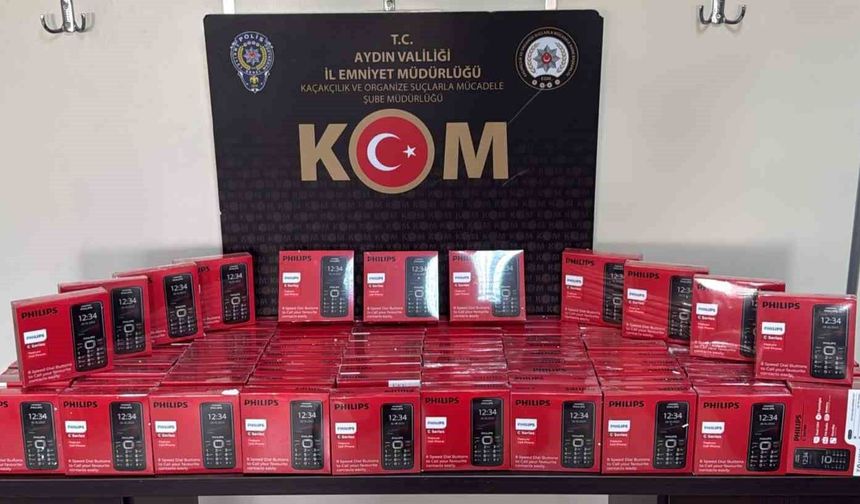 Aydın'da kaçak telefon operasyonu: 100 cihaza el konuldu