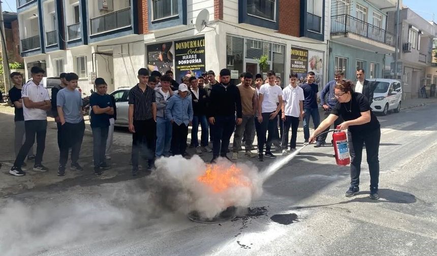 Yenipazar MESEM'de yangın ve acil durum tatbikatı yapıldı