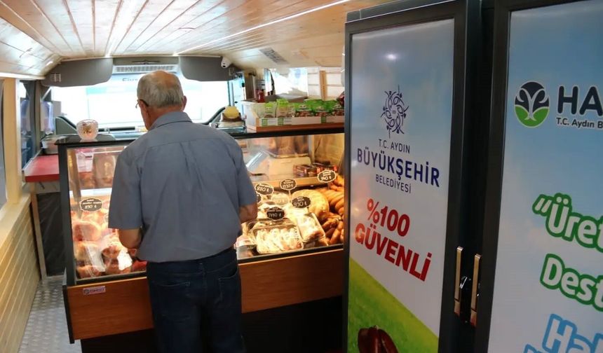 Aydın Büyükşehir Belediyesi'nin mobil hizmetleri Yenipazar'da yoğun ilgi gördü