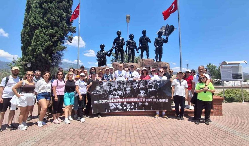 Aydın'da Malgaç Baskını'nın yıl dönümünde anlamlı yürüyüş