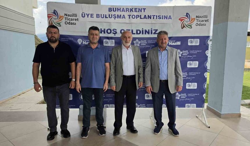Başkan Arslan, Buharkent'te oda üyeleri ile buluştu