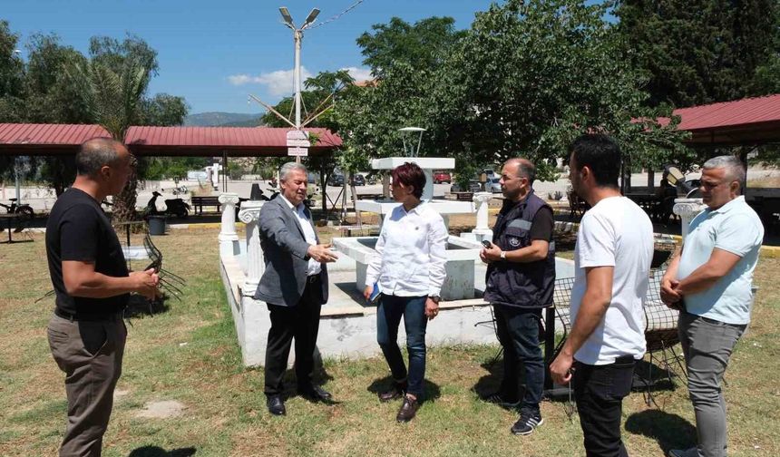 Buharkent'te Gençlik Parkı yenileniyor