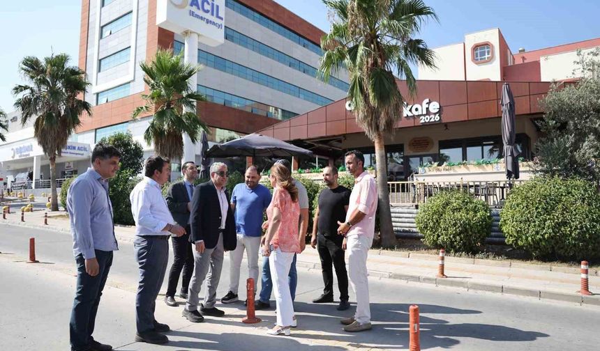 Rektör Kent, ADÜ Hastanesi'ndeki otopark çalışmalarını inceledi