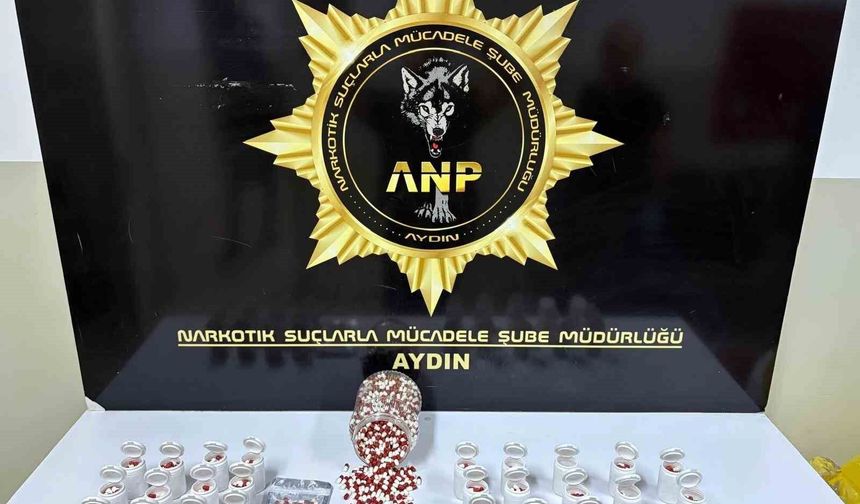 Aydın'da uyuşturucu operasyonu: 2 bin 456 sentetik ecza ele geçirildi
