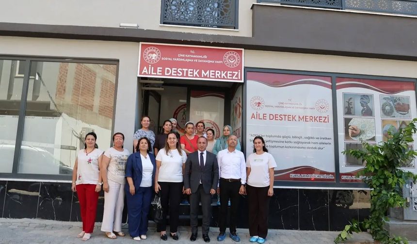 Çine Kaymakamı Erdoğan, ADEM kursiyerleriyle bir araya geldi