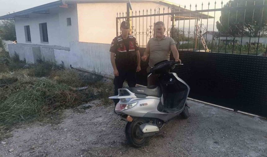 Çine'de çalınan motosiklet JASAT çalışmasıyla bulundu