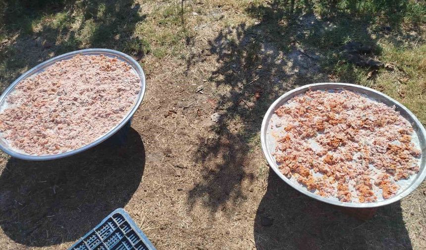 Köşk Başçayır'da geleneksel kışlık tarhana hazırlıkları başladı