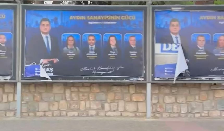 Başkan Maraş’ın afişlerine çirkin saldırı