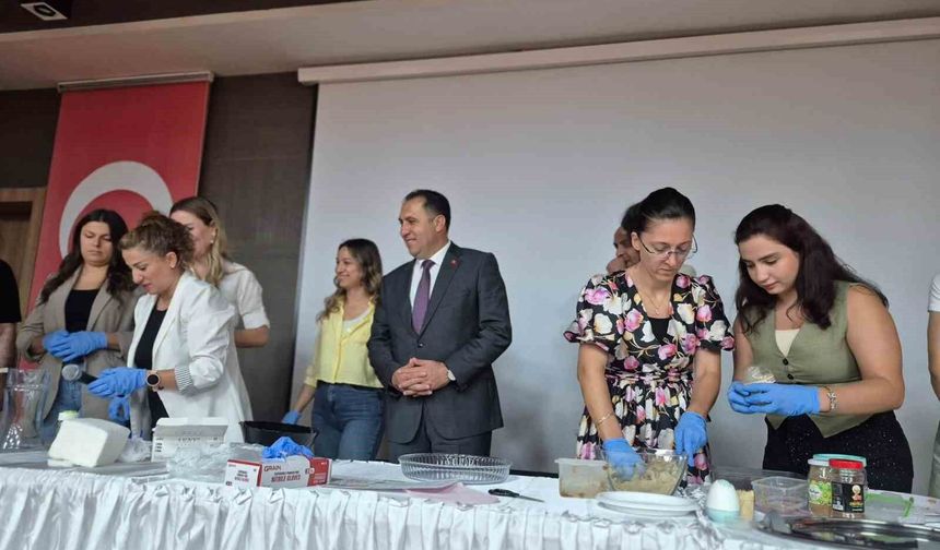 Aydın'da şekersiz lezzetler için mutfağa girdiler