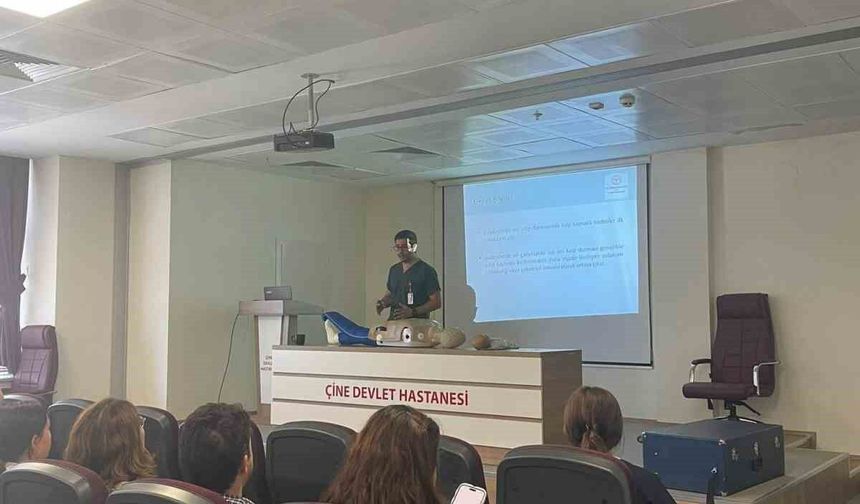 Çine Devlet Hastanesi personeline temel yaşam desteği eğitimi