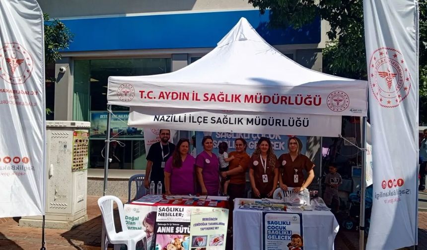 Nazilli'de Halk Sağlığı Haftası'nda sağlıklı gelecek için farkındalık çalışması