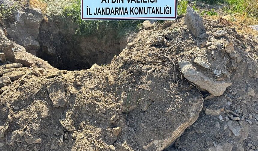Söke'de izinsiz kazı yapan 5 şüpheli suçüstü yakalandı