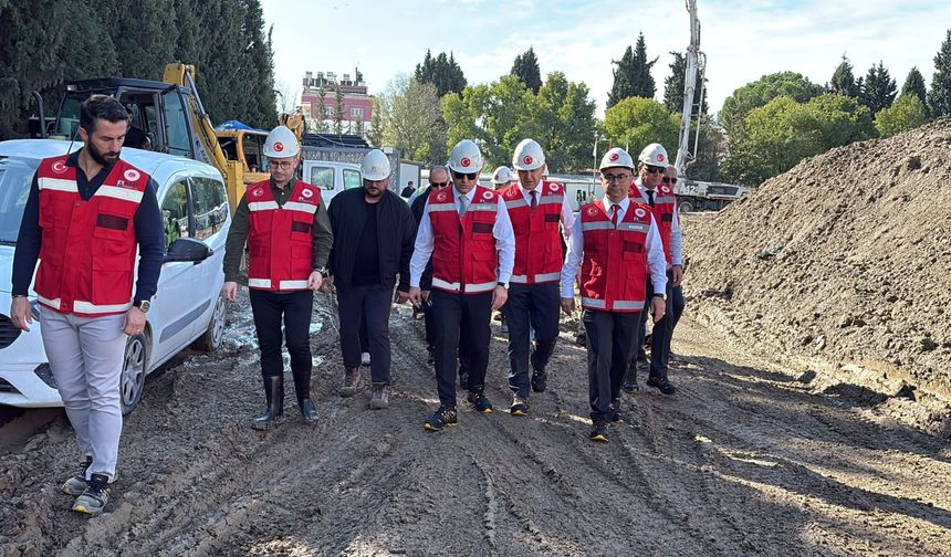 Yeni adliye binası alanında inceleme yapıldı