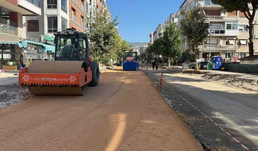 Aydın Büyükşehir'in yol çalışmaları sürüyor