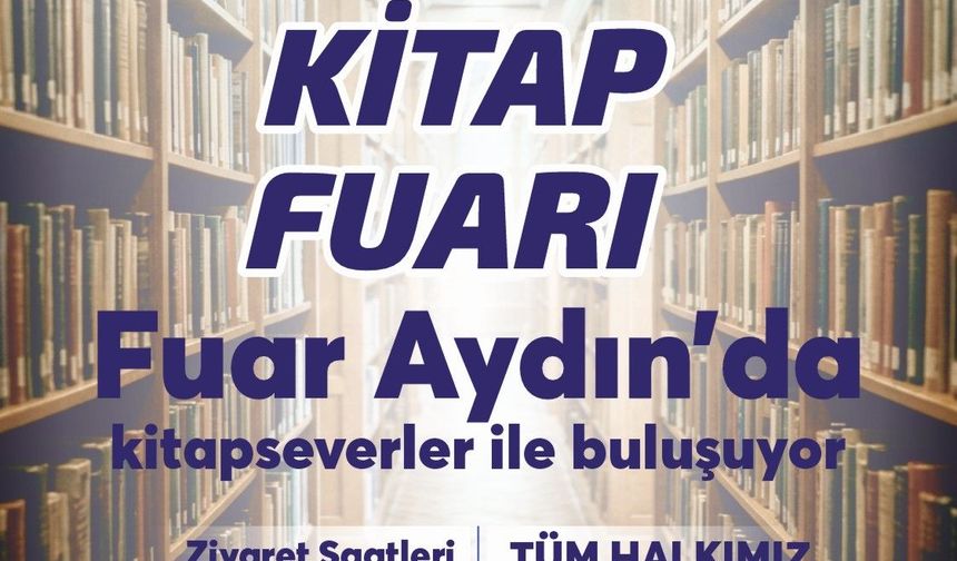 Aydın Kitap Fuarı 30 Ekim'de kapılarını açıyor