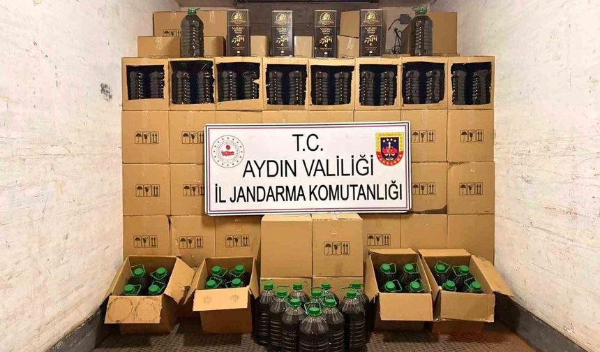 Aydın'da 5 bin 300 litre sahte zeytinyağı ele geçirildi