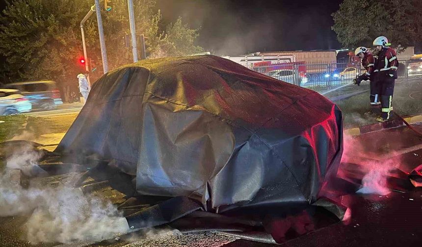 Elektrikli araç yangınlarına karşı Aydın Büyükşehir itfaiyesinden özel donanım