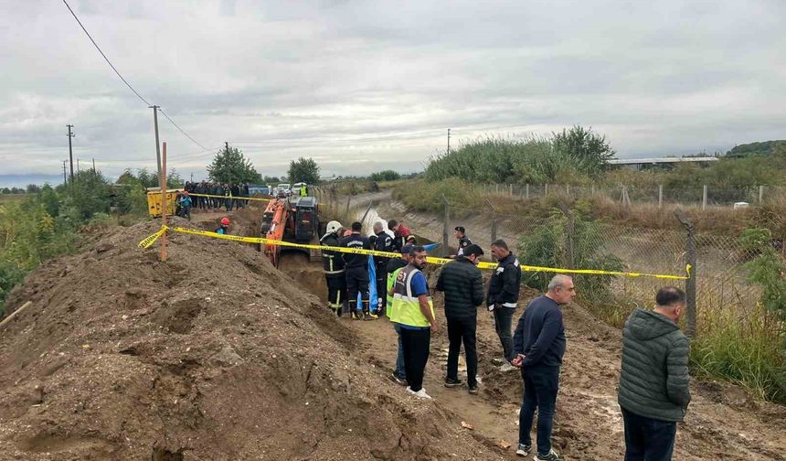 Kanalizasyon çalışmasında toprak göçmesi: 1 ölü
