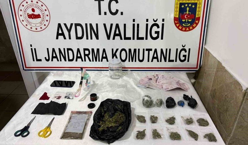 Nazilli'deki ev aramasında uyuşturucu deposu ortaya çıktı