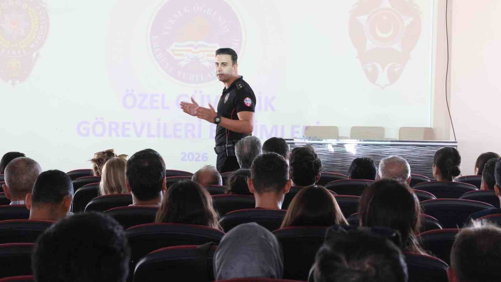 Aydın'da güvenlik personeline gelişim eğitimi