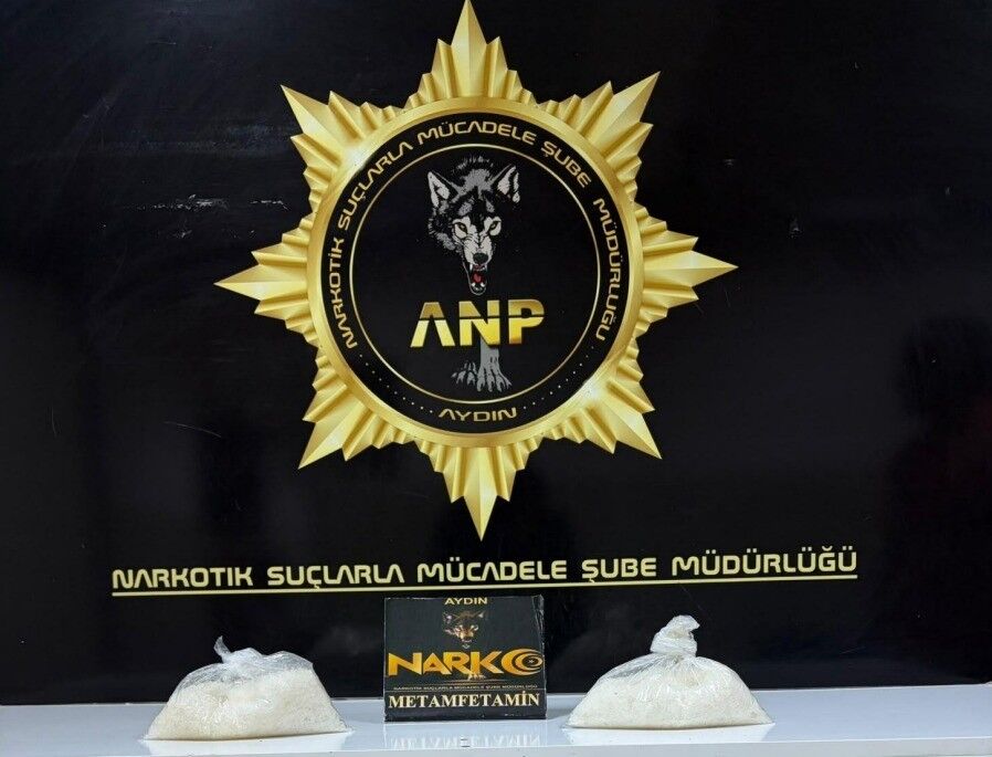Aydın'da ticari takside 1 kilo 21 gram metamfetamin ele geçirildi