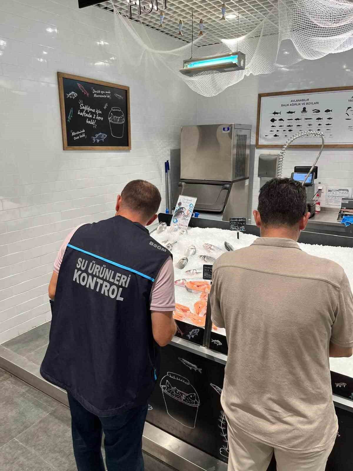 Didim'de su ürünleri satış yerleri denetlendi