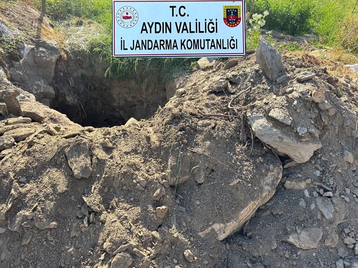 Söke'de izinsiz kazı yapan 5 şüpheli suçüstü yakalandı