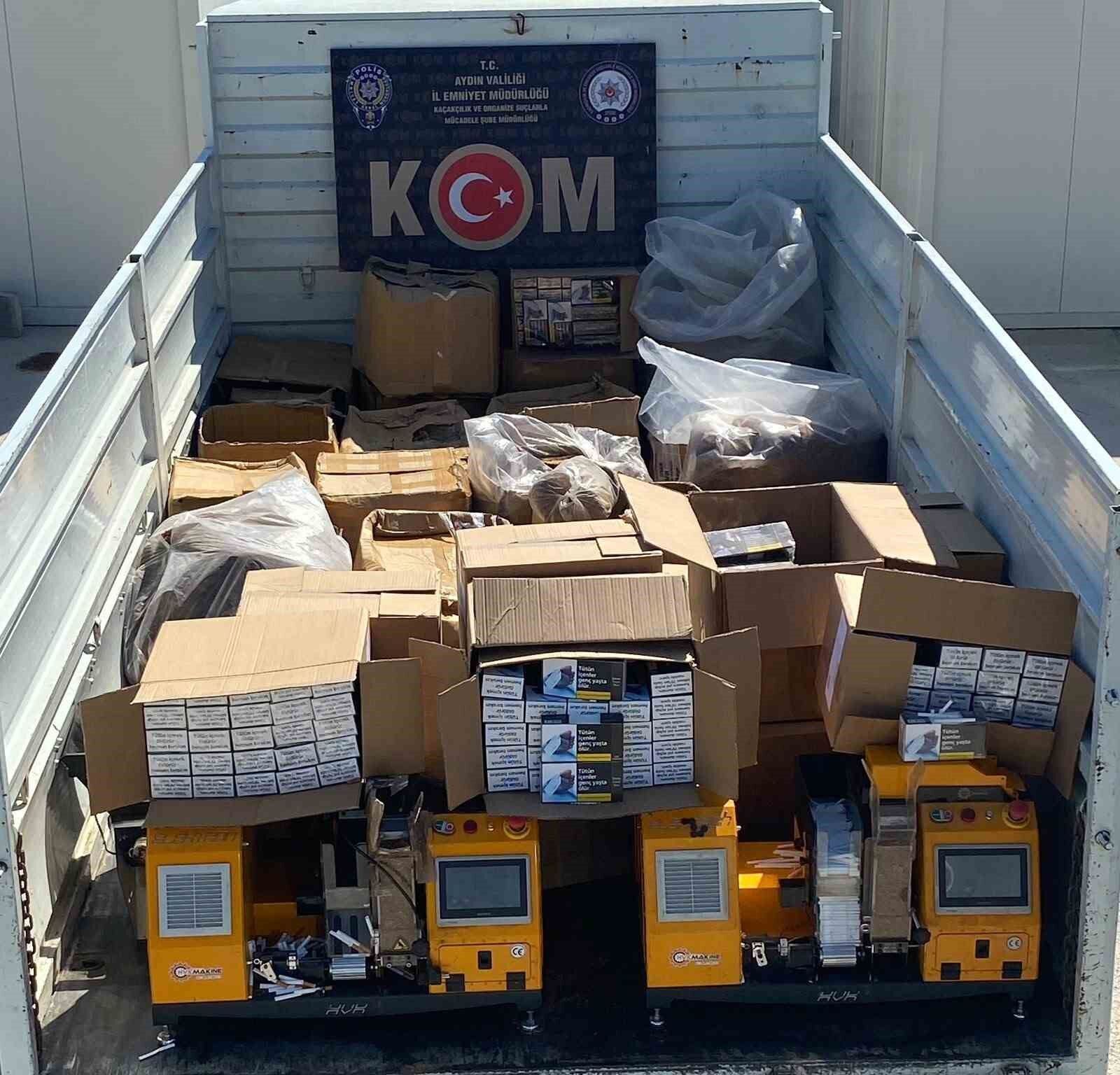 Aydın'da kaçak tütün operasyonu: 3 şüpheli yakalandı